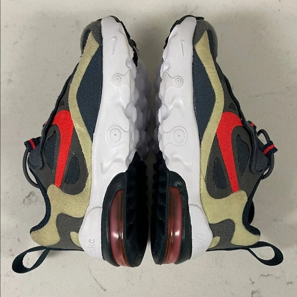Nike Air Max 270 RT (TD) CD2654-015 Size 4C Iron Grey / Bright Crimson